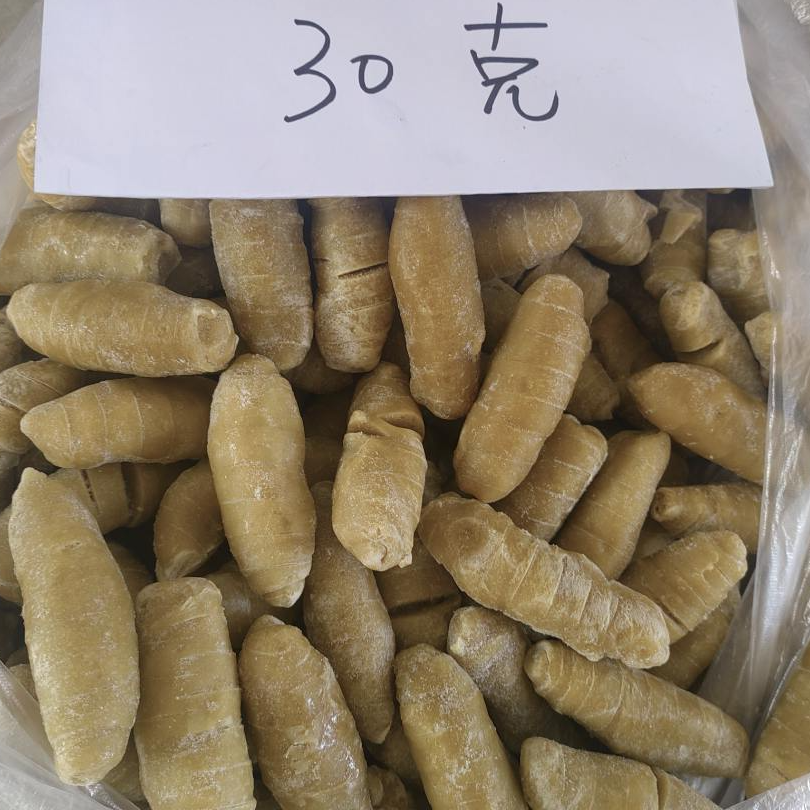 【高品质】A＋级30克纯谷朊粉制作对切半成品商用冷冻面筋头72斤