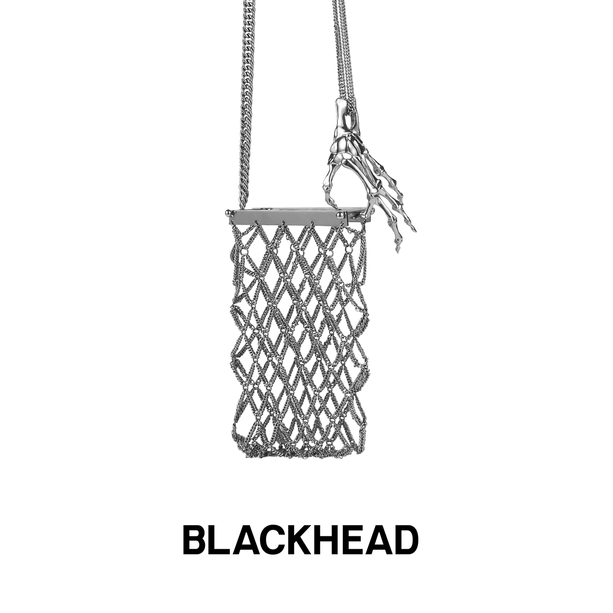 BLACK HEAD/黑头金属手机包链条装饰单肩包新款潮斜挎包