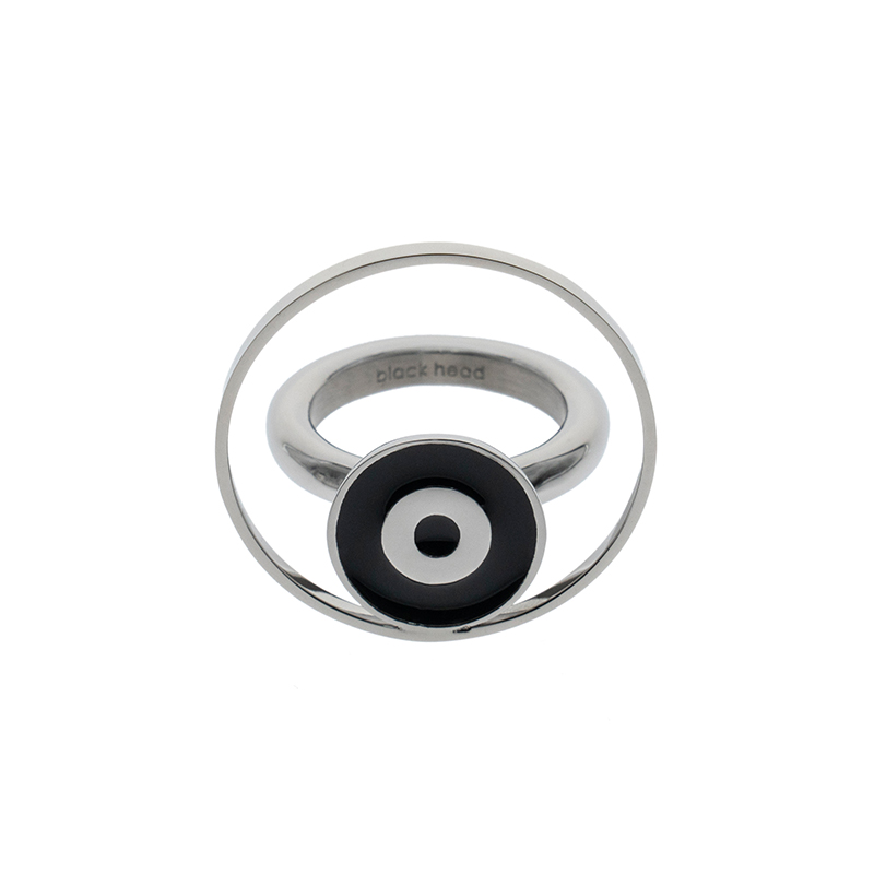 BLACKHEAD 钛钢戒指 眼球装饰钛钢戒指