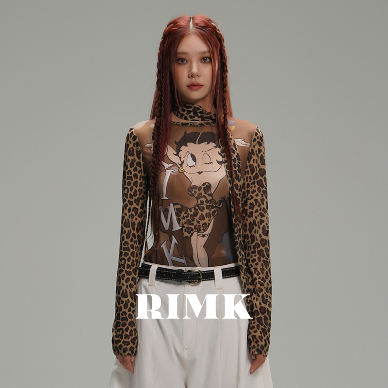 RIMK24FW豹纹狂野小姐印花打底017