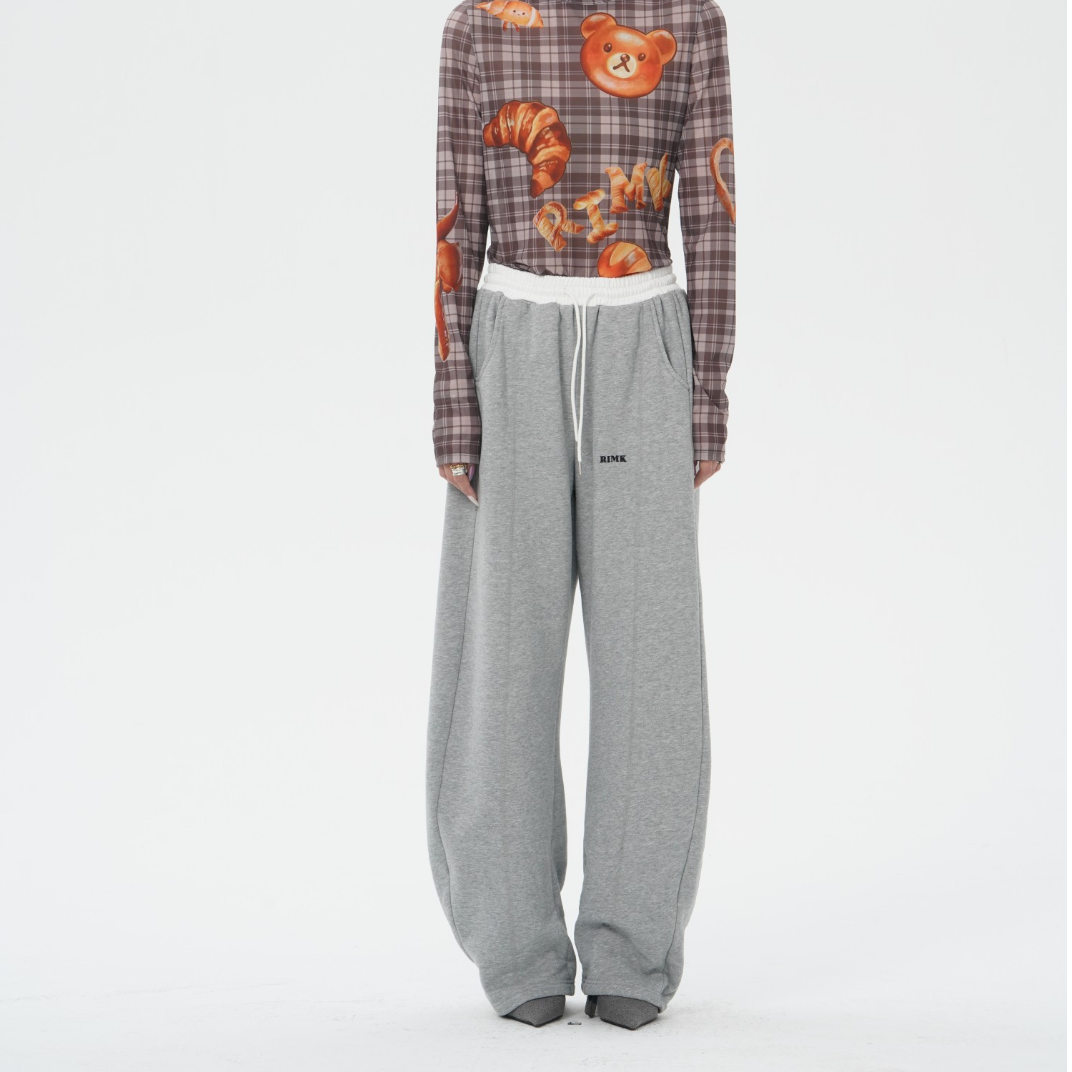 RIMK25SS撞色拼接加绒弯刀卫裤003