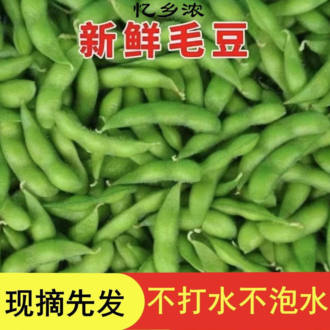 新鲜带壳毛豆产地直采农家自种不泡水毛豆现摘现发鲜毛豆荚
