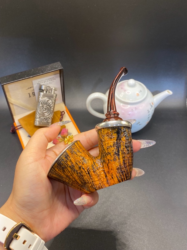 梦垚李老师作品手工烟斗