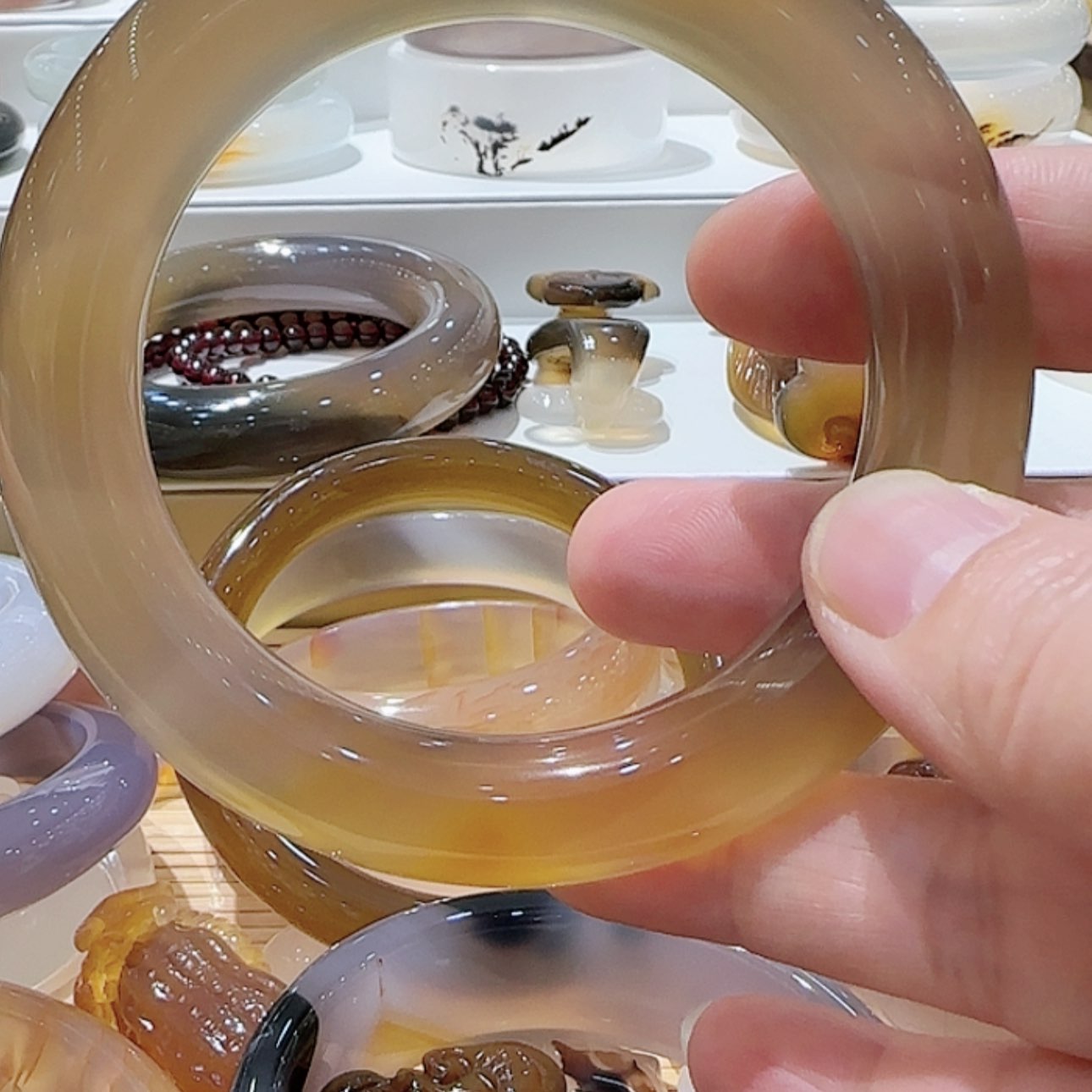 【闪购商品】玛瑙/玉髓手镯未镶嵌小**茉