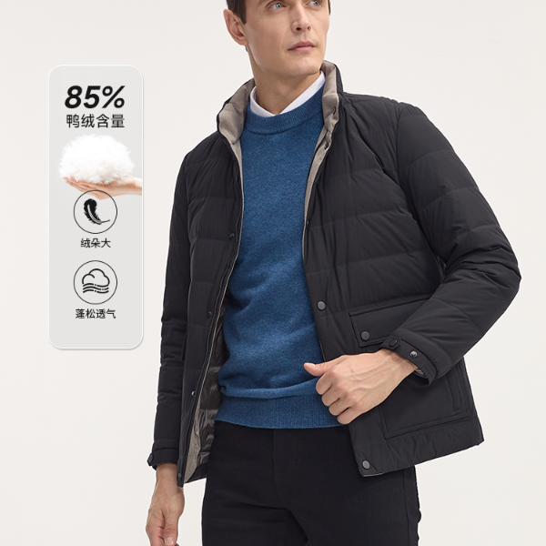 DIDIBOY/迪迪博迩【直播专享】冬季休闲立领男士轻盈保暖短款羽绒服