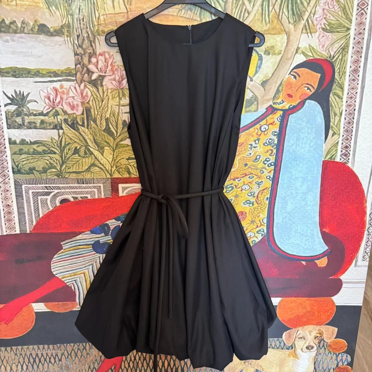 【大G精选】“特调魅力” 设计师款系带无袖背心连衣裙