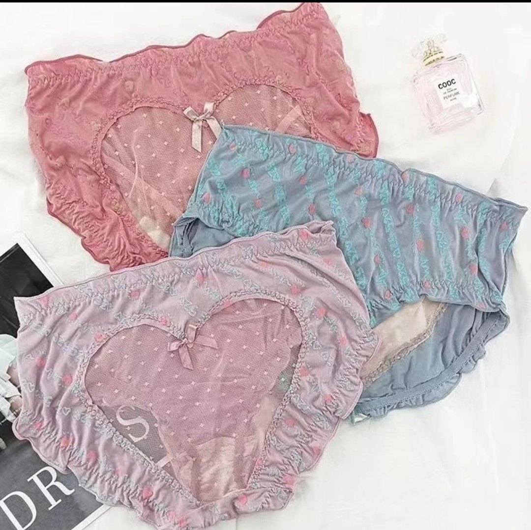 高质亲肤舒适/大码120-220斤甜心蕾丝内裤