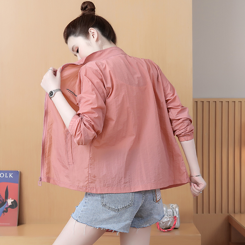 防晒衣女夏季外套2025年新款防紫外线透气宽松大码薄款防晒衫女