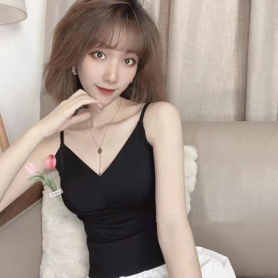 5088-1简约气质背心美背吊带打底时尚百搭网红显瘦春夏吊带背心