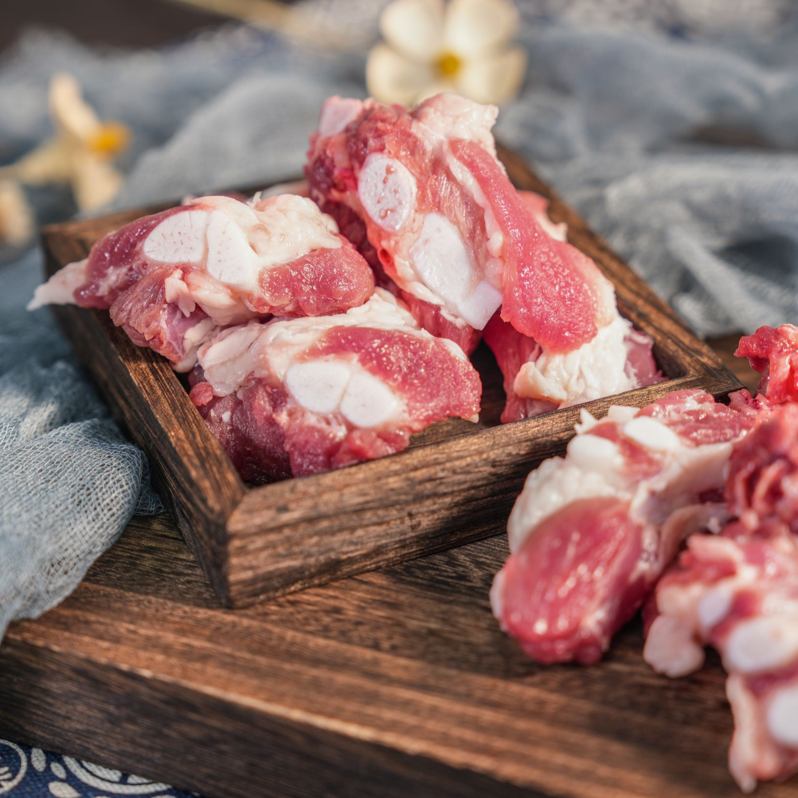 【软骨】皖南徽州农家土黑猪黑猪肉软骨脆骨生鲜