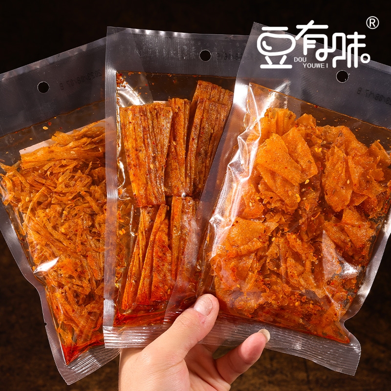 豆有味豆皮豆丝豆卷辣条零食麻辣酥脆辣片儿时怀旧解经典严选方便