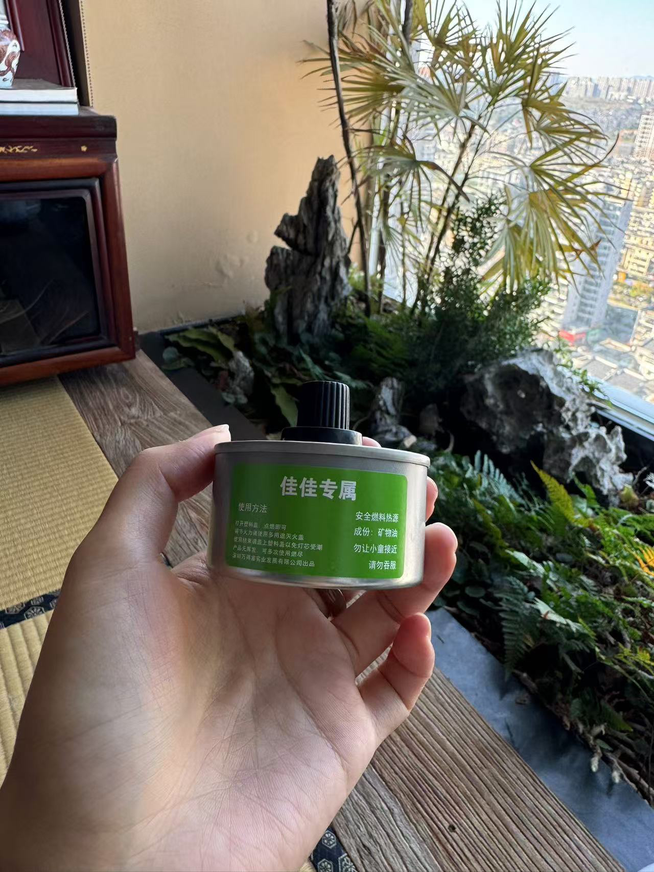 佳佳方便简单实用蜡烛香薰喝茶