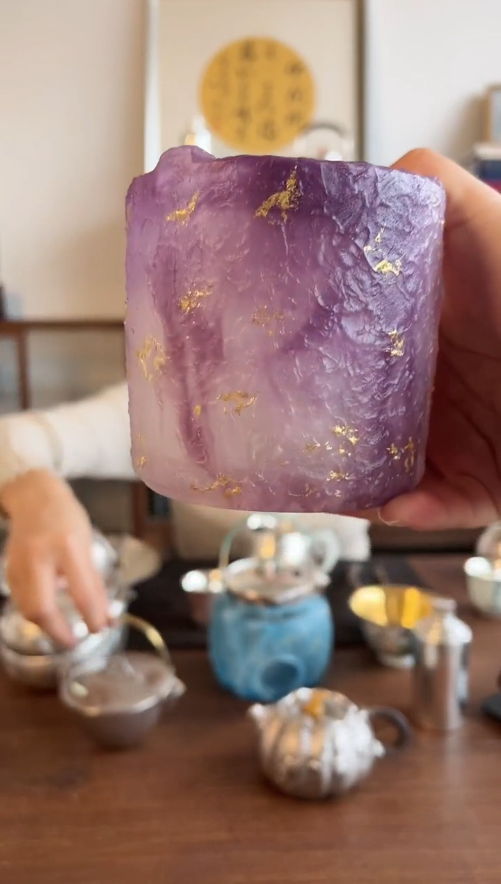 【闪购商品】琉璃紫色茶炉