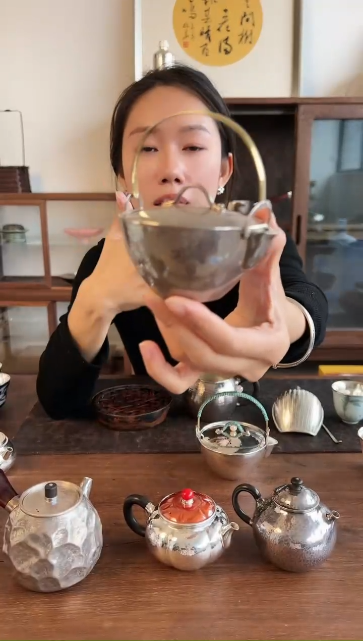 【闪购商品】足银紫皮提梁壶