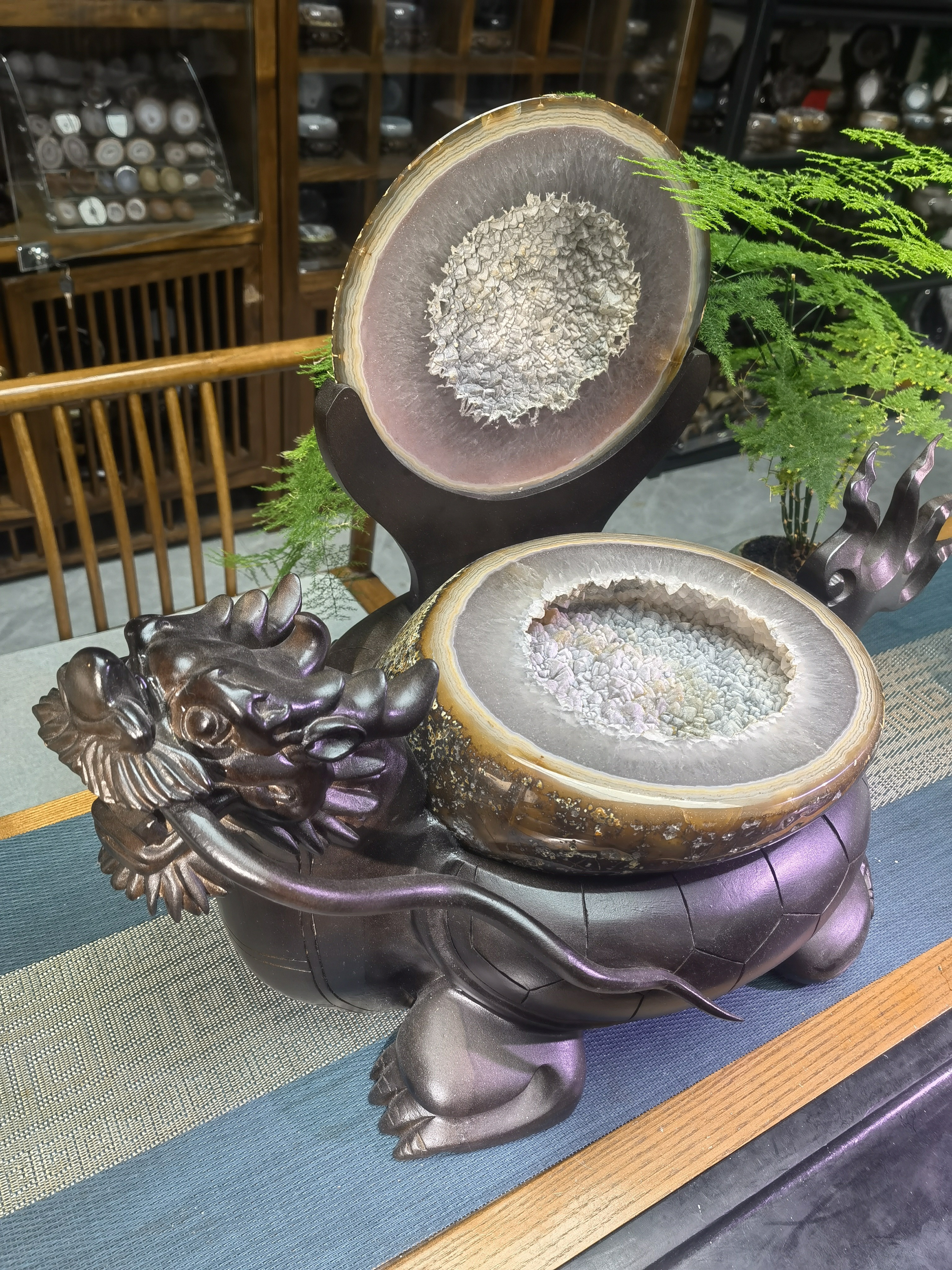 灰蓝晶宝塔糖大牙软爆闪聚宝盆