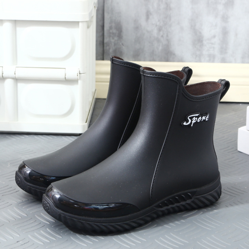 时尚短筒雨鞋男四季工作鞋低帮防滑厨房鞋耐磨胶鞋钓鱼鞋防水雨鞋