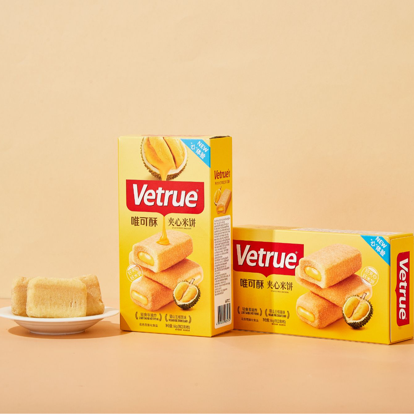 唯可酥夹心米饼-三种口味（Vetrue 荣誉出品，畅销 17 个国家）6盒