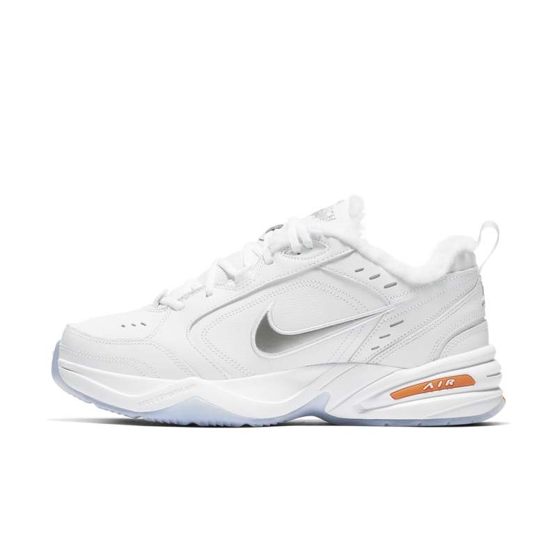 NIKE耐克加绒老爹鞋男鞋AIR MONARCH4白色运动鞋跑步鞋AV6676-100