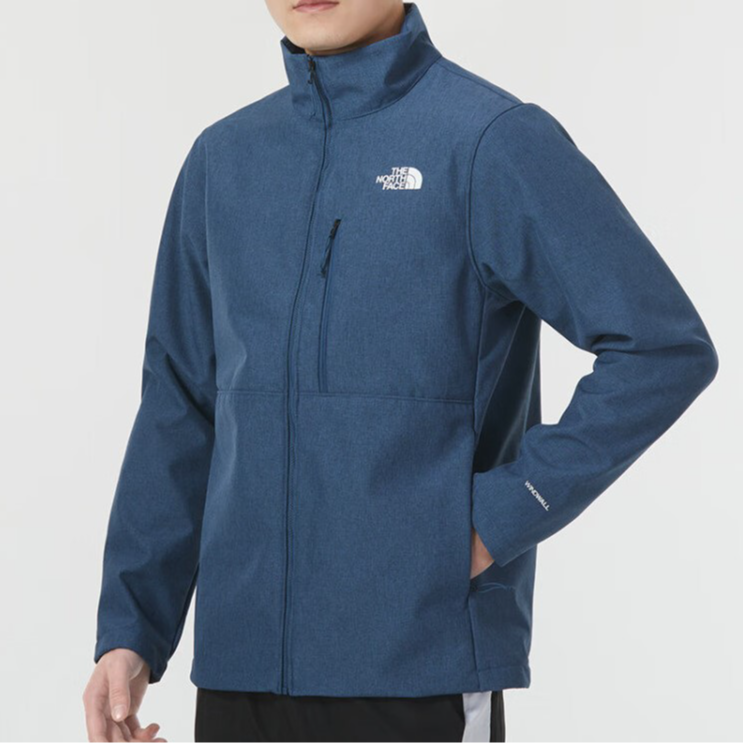 The North Face北面软壳衣男户外运动防风防泼水保暖带绒外套83TE