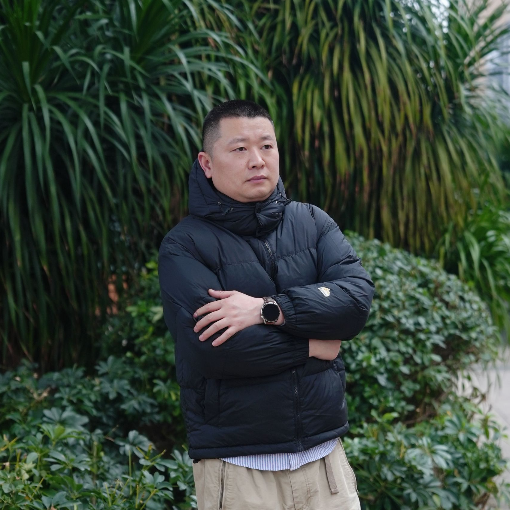 2024新款男士防水新国标90白鸭绒可拆卸连帽加厚分隔填充羽绒服