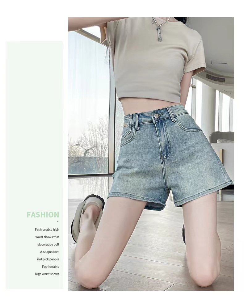 051/100春夏新款破洞复古百搭直筒显瘦时尚短裤宽松春秋美式高街