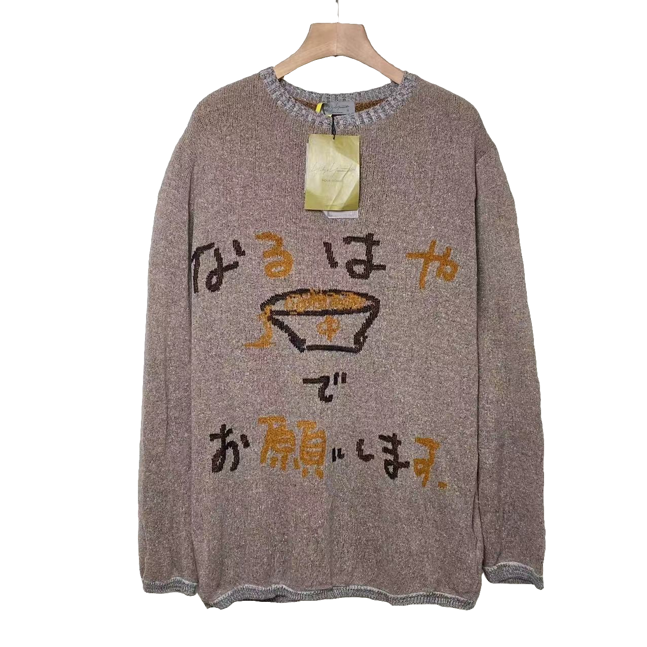 yohji Yamamoto/休闲 时尚 图案 印花 毛衣/3码/新带吊/XG-Y18066