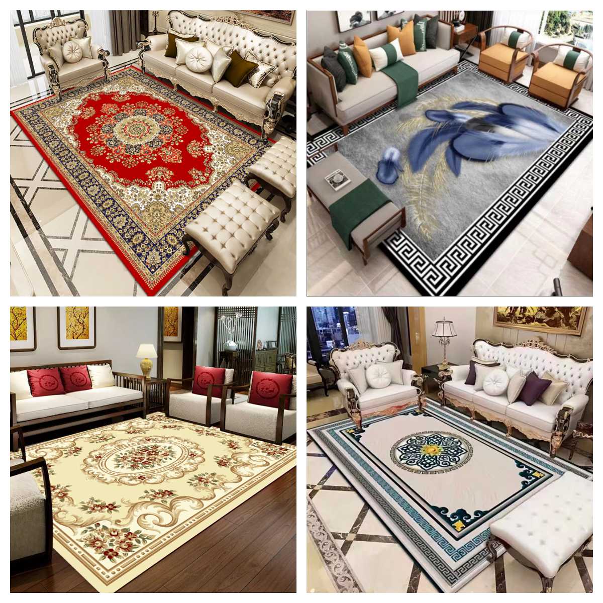 好物家居百搭卧室客厅茶几地毯入户门-多尼尔绒防滑