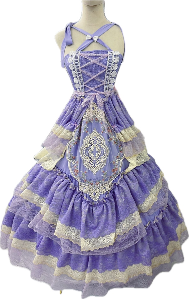 已售原创手作【梦想系列】重工（紫色小窗帘）洛丽塔公主风发带4件套