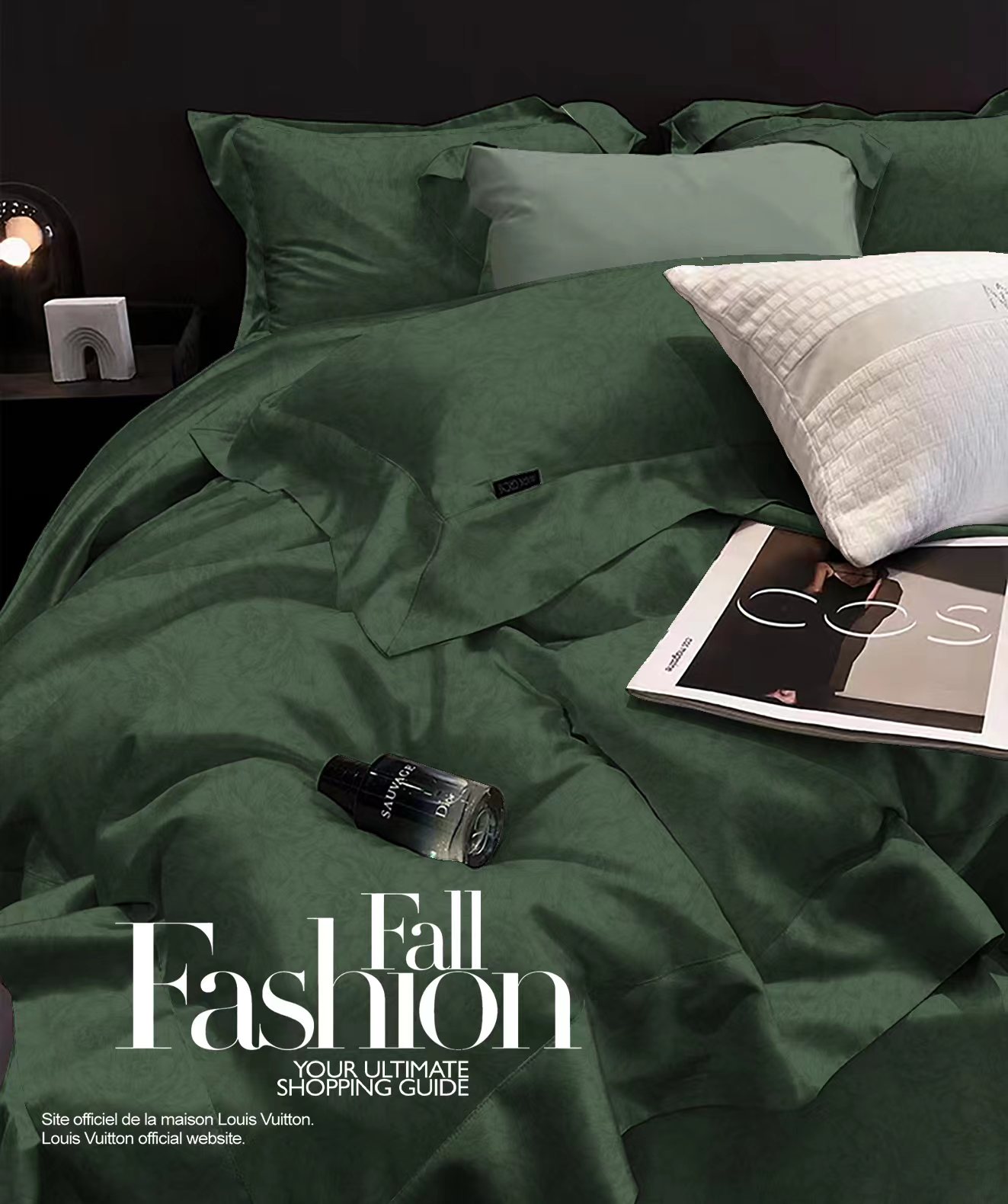 【绿韵】--高端轻奢法式复古莱赛尔纤维 四件套 