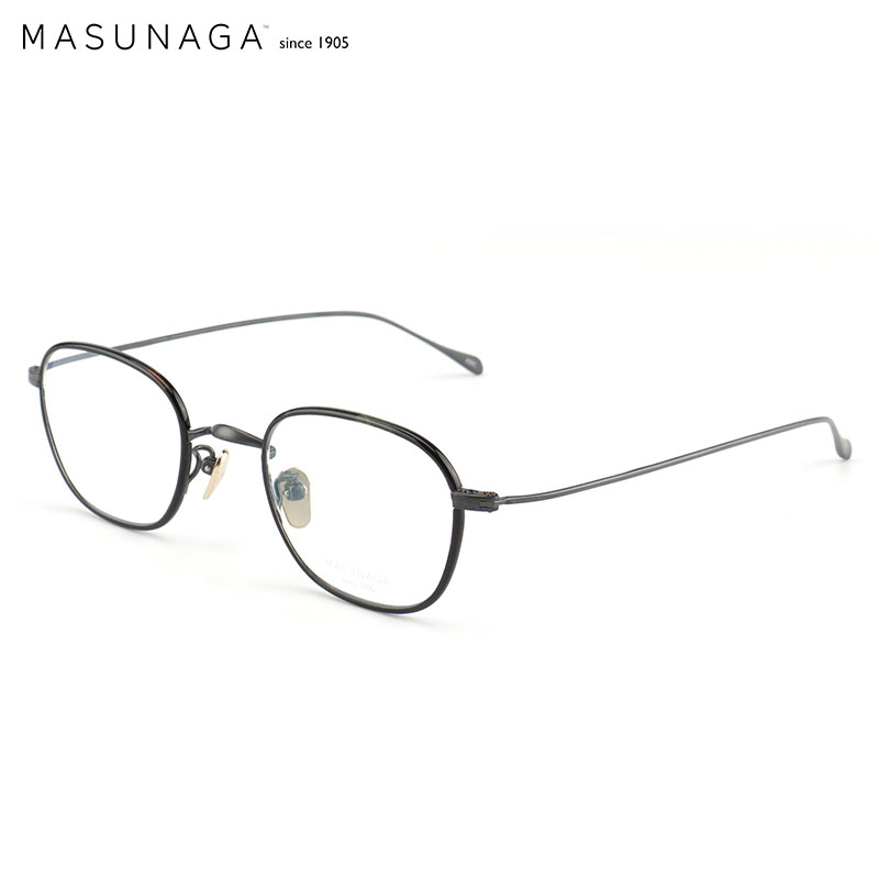 MASUNAGA增永眼镜男女小脸复古手工全框眼镜配镜近视镜架GMS-199T