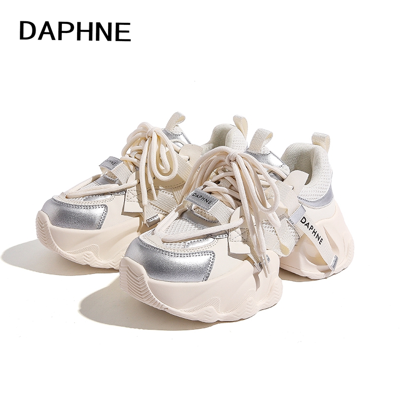 Daphne/达芙妮爆款网面老爹鞋2025秋季新款时尚百搭透气休闲女鞋