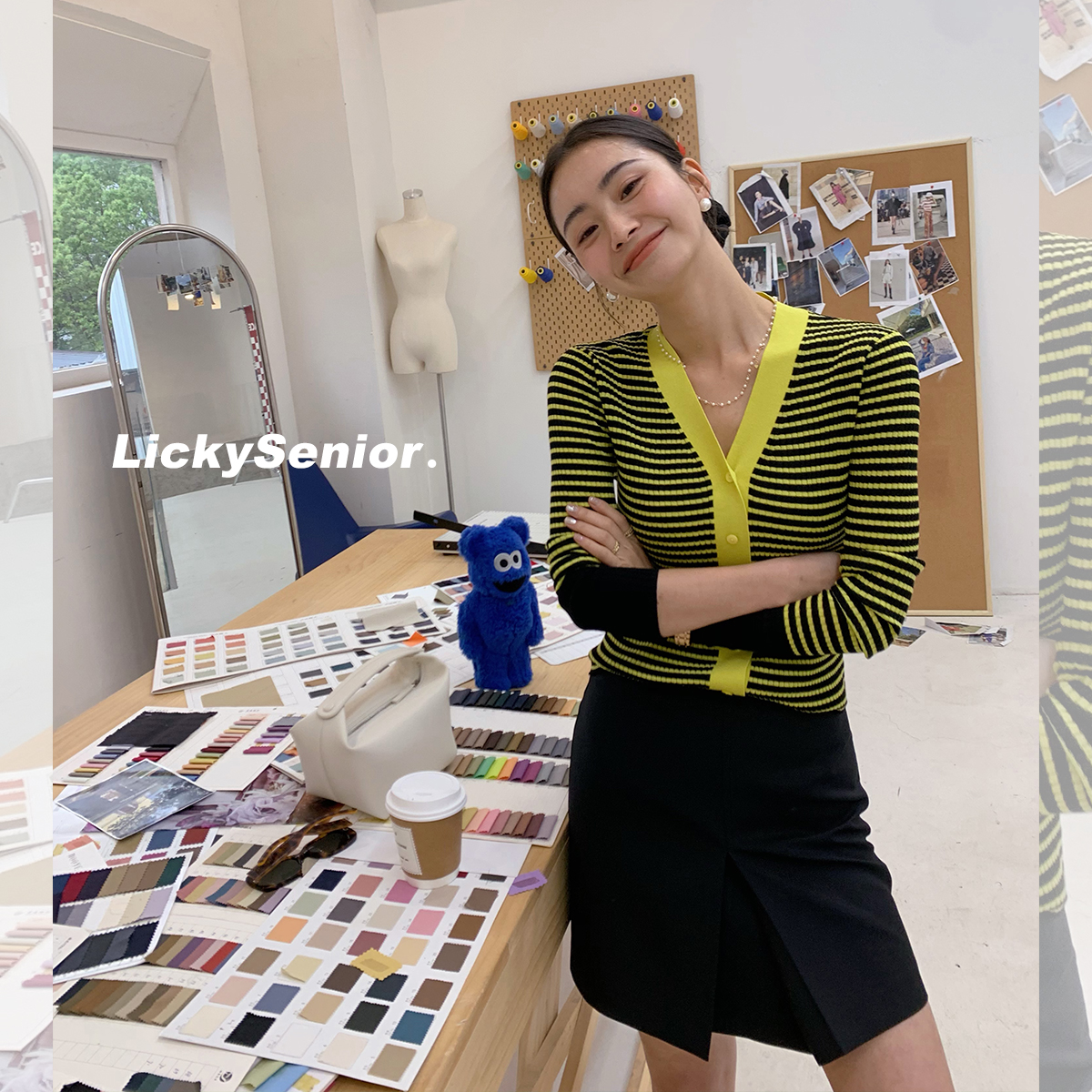 LICKYSENIOR 夏日羊毛开衫女薄款外套