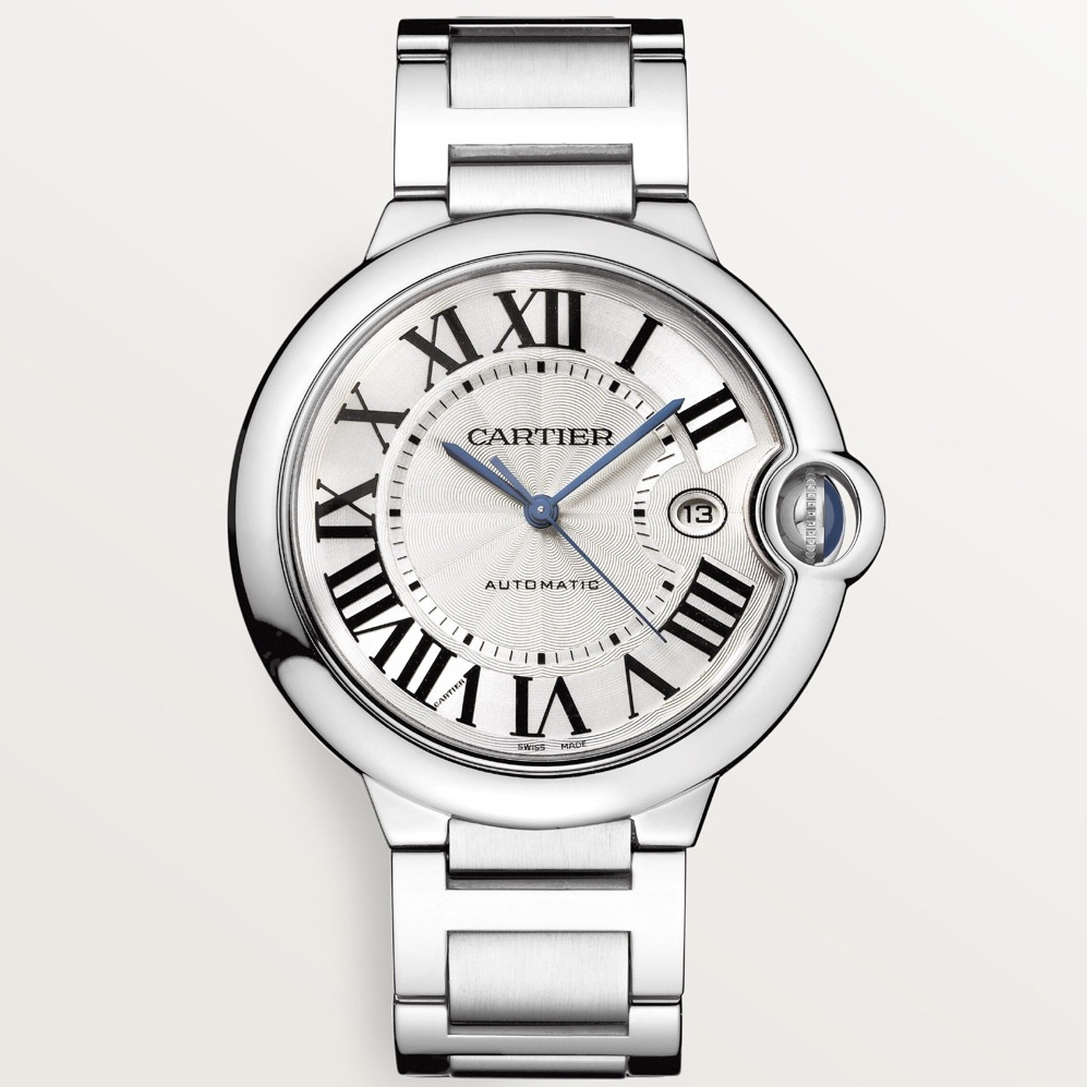 95新 Cartier/卡地亚 蓝气球/W69012Z4/42表径机械男士腕表后镶钻