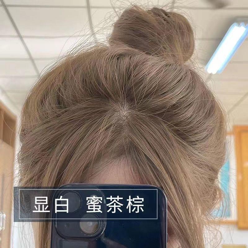 蜜茶棕色染发剂2024流行色自己在家染发膏植物免漂显白天然纯新款