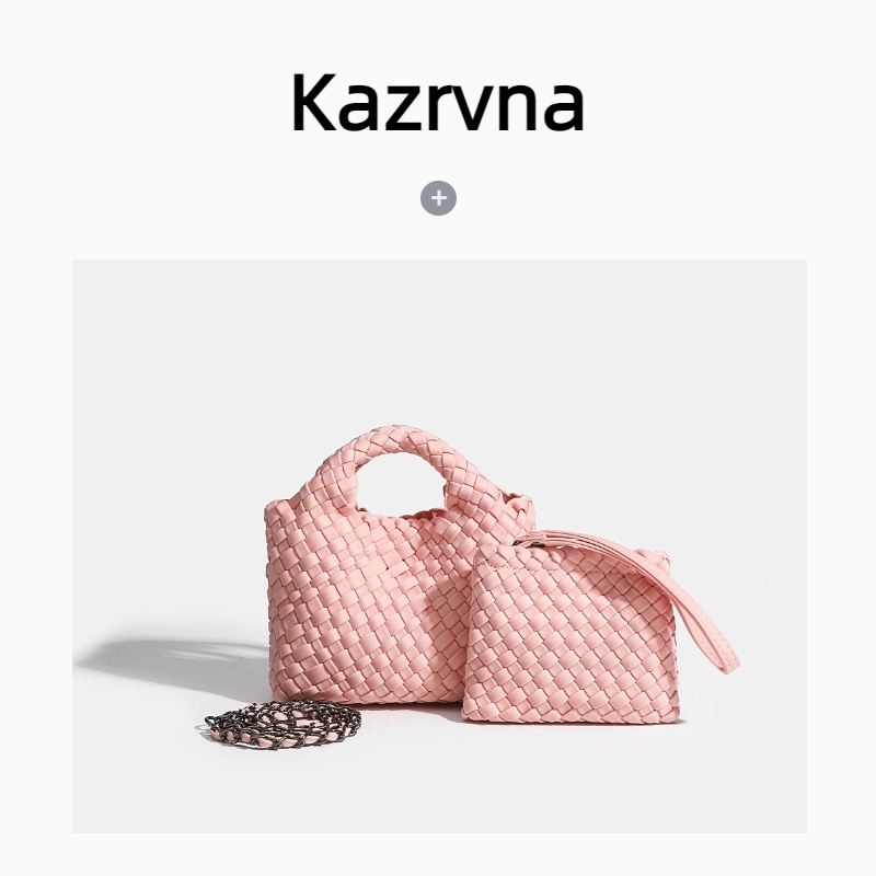 Kazrvna小尺寸斜挎气质女士编织包热销百搭柔软尼龙斜挎手提包