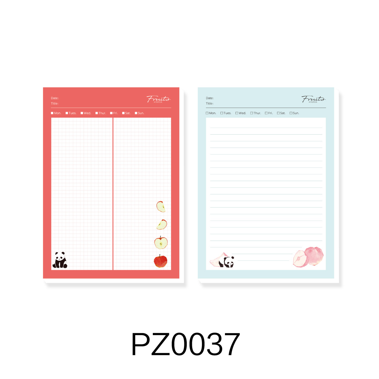 PZ0037  晨光masmarcu A5彩插拍纸本60页熊猫果果