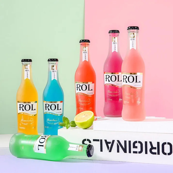预调鸡尾酒女士低度果酒洋酒夜场ROL少女微醺苏打水6种口味整箱24