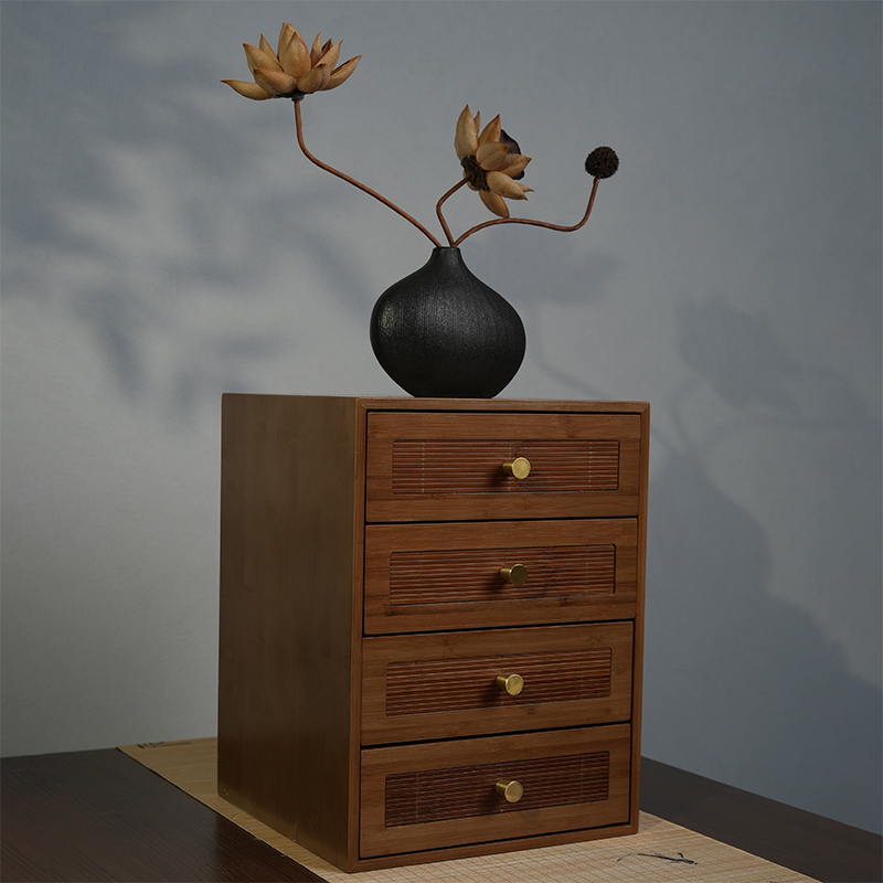 【听语收纳】首饰文玩收纳箱摆件茶柜手工家用茶室收纳置物架