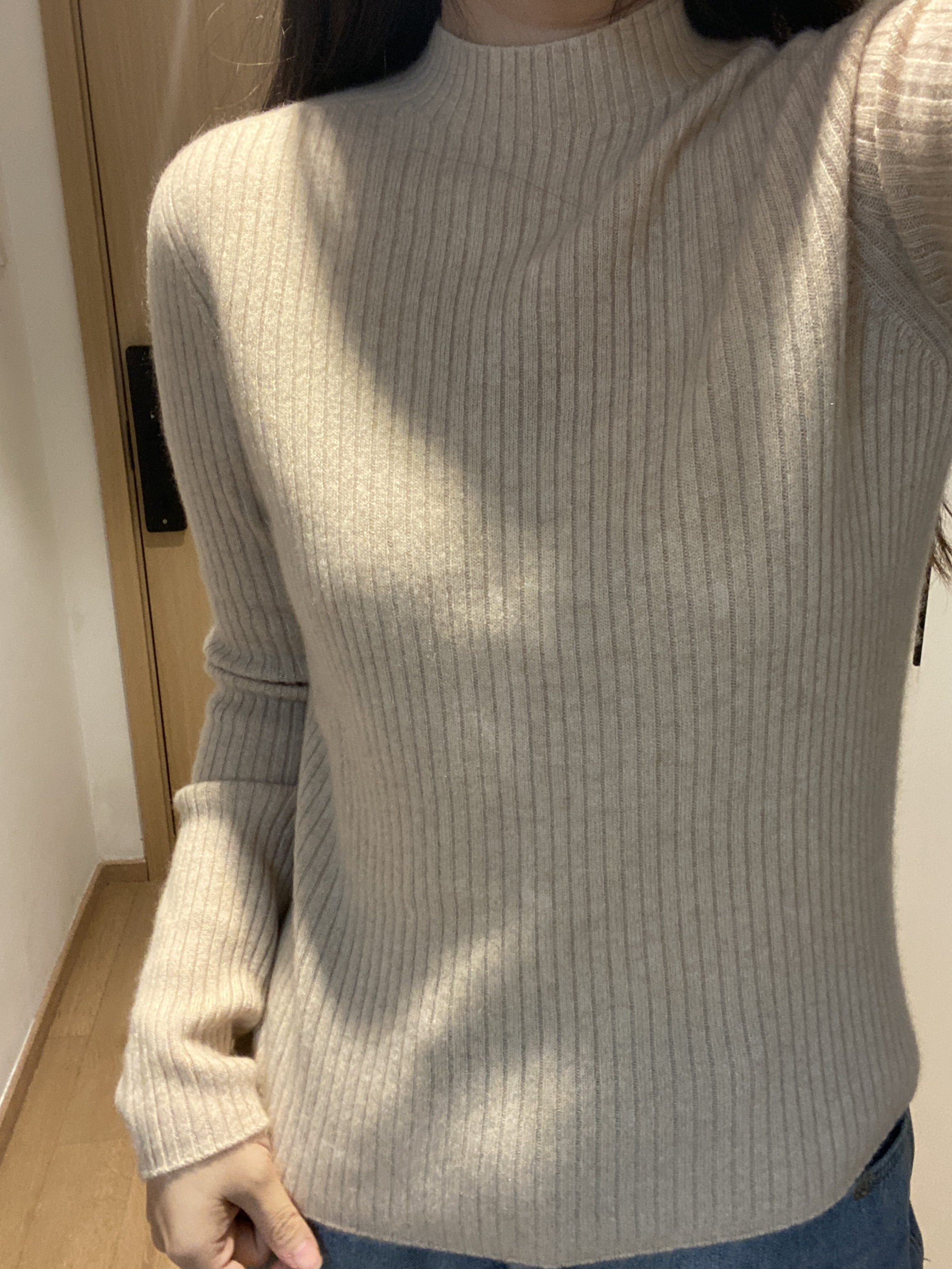 新款羊绒单股秋冬打底设计款毛衣条纹厚