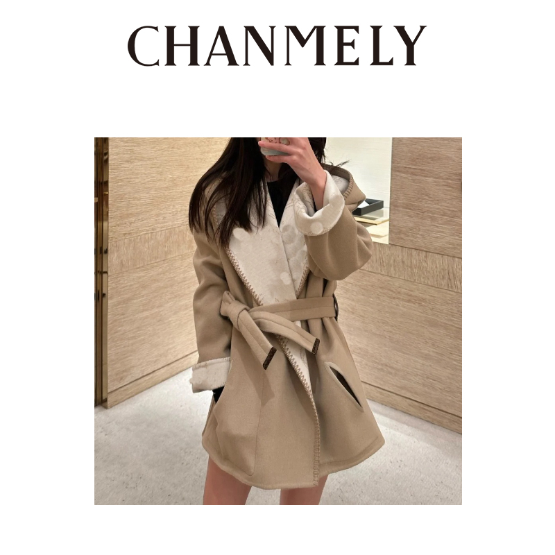 【CHANMITY】高奢气质显瘦双面羊绒大衣023996