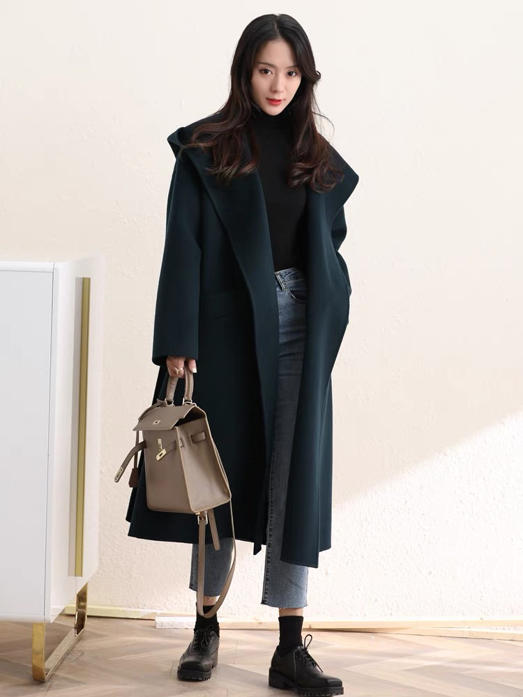 [仅支持直播间选款下单】孤品样衣双面羊毛大衣气质百搭双面呢大衣