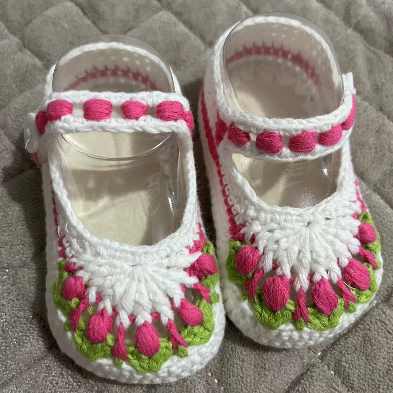 手工编织宝宝鞋初生婴儿鞋私人订制