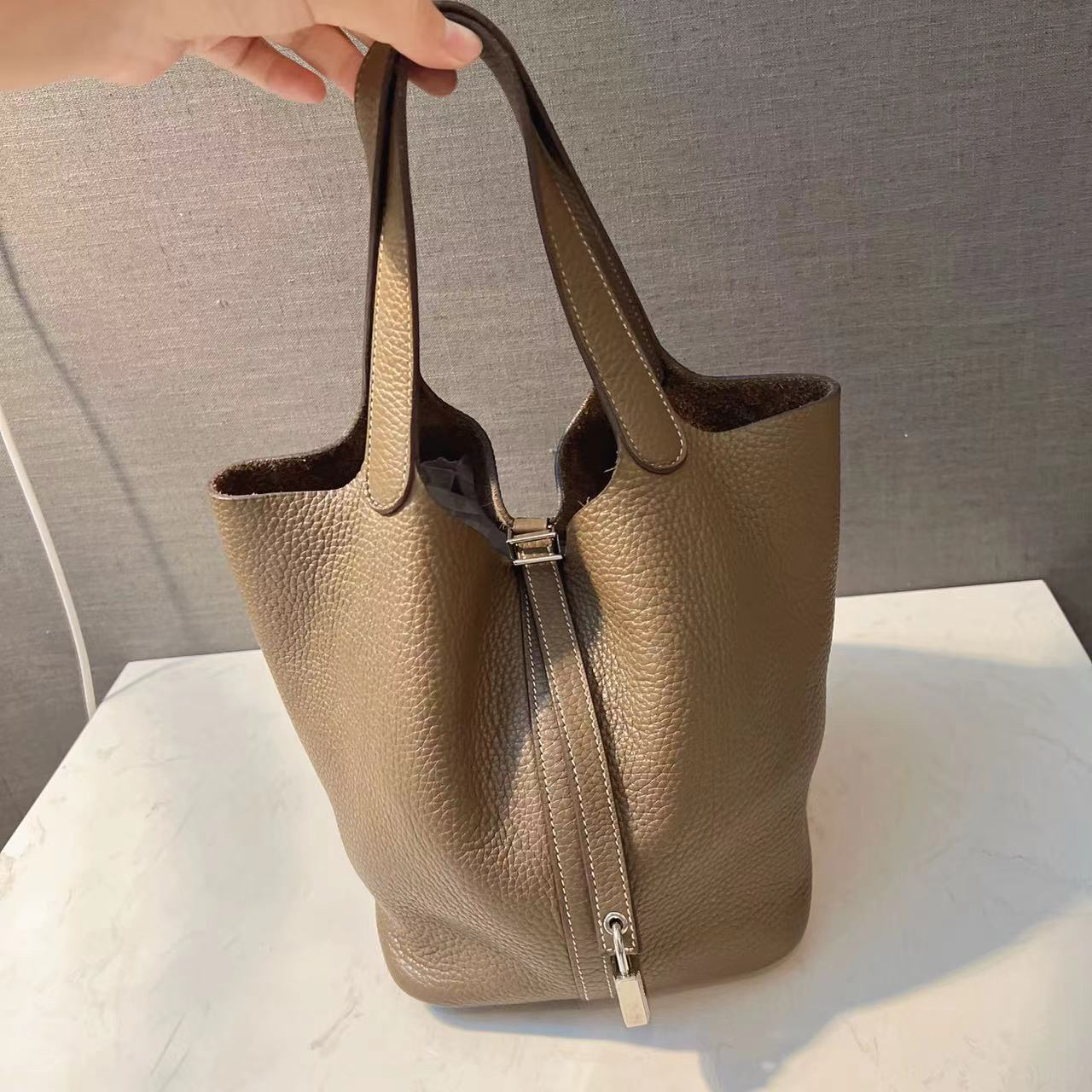95新 Hermes/爱马仕 【文子姐专属】/D407/爱马仕菜篮子