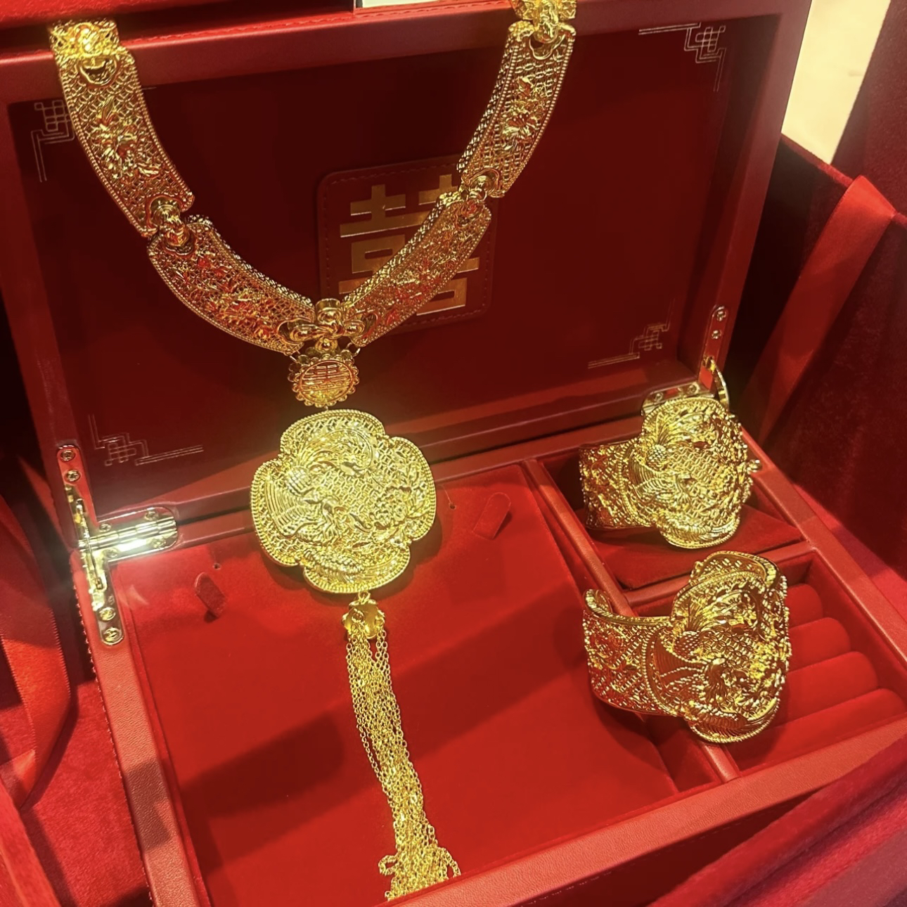 铜合金项链 ETE ST2-8010新娘饰品 中式婚礼百搭秀禾项链单个项链