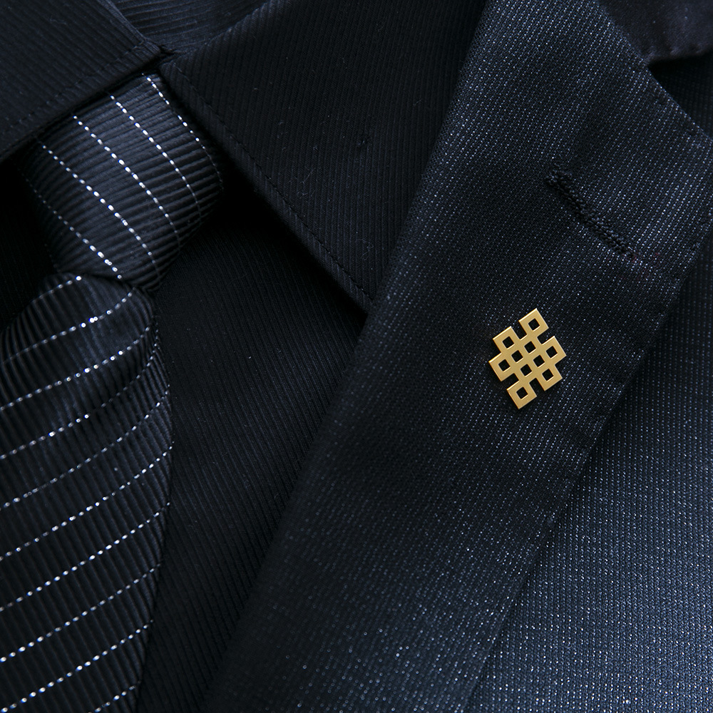 胸针领针男复古凯尔特结符号胸针男士不锈钢胸针新郎婚礼西服外套