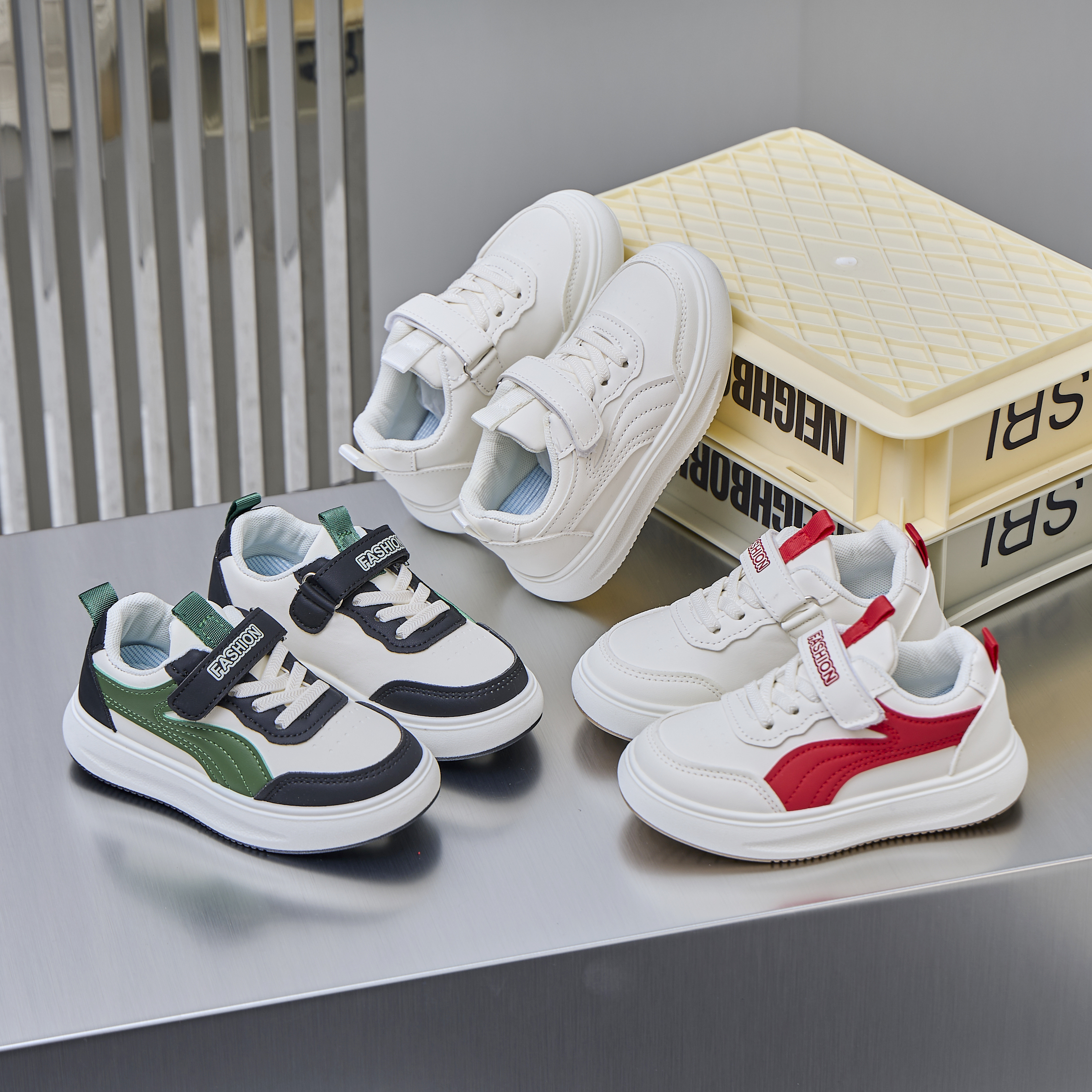 26-37儿童秋季休闲轻便休闲鞋男女童开学小白鞋百搭软底板鞋202