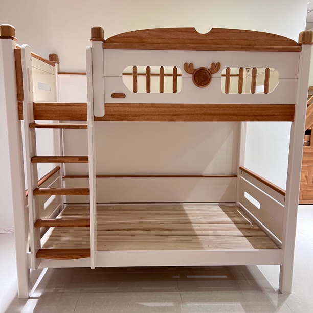 全实木儿童床子母床高低床成人两层上下床小户型双层床上下铺木床