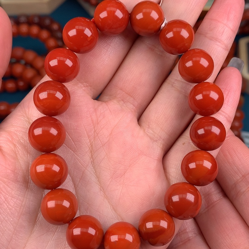 【闪购商品】南红玛瑙手串未镶嵌乐*12mm