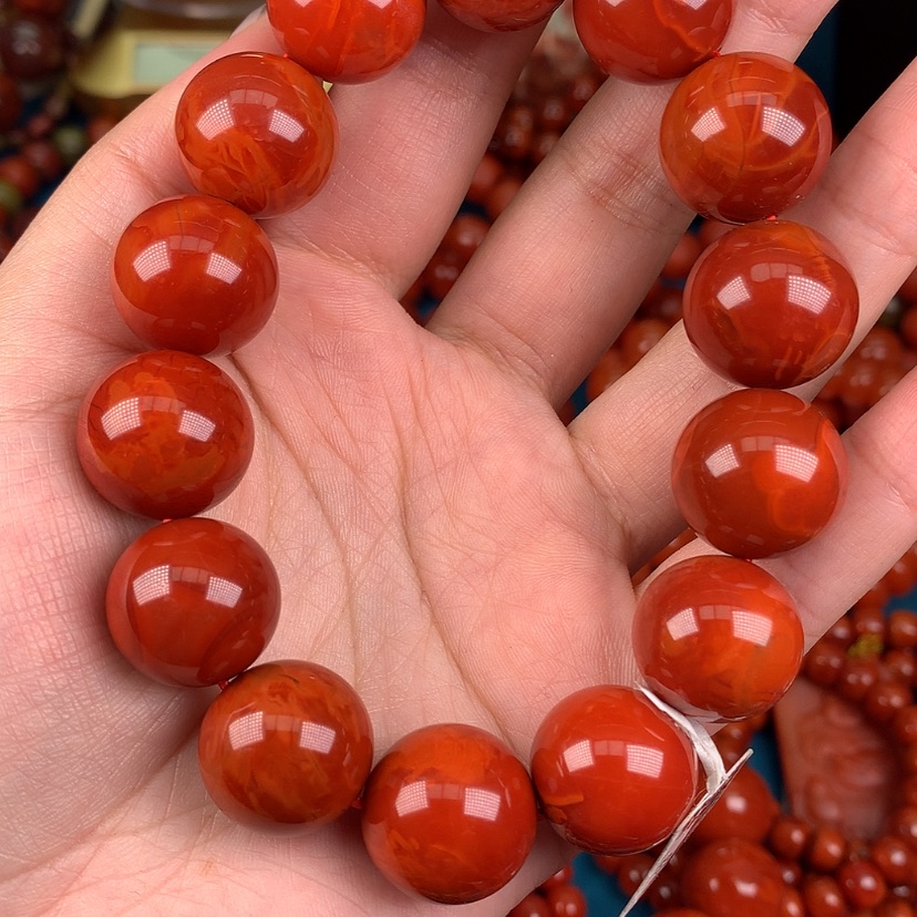【闪购商品】南红玛瑙手链未镶嵌海*～17mm