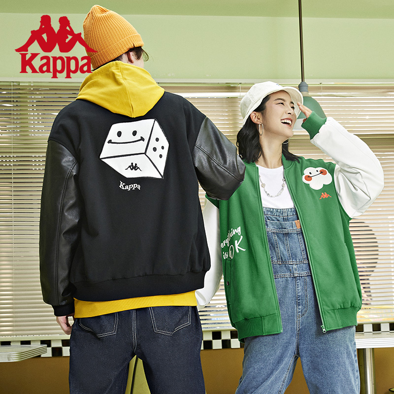 kappa卡帕运动棒球服骰子时尚百搭情侣男女休闲棉服-K0CY2MM10P